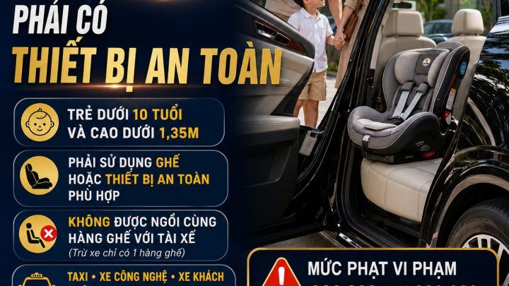Ghế An Toàn Cho Trẻ Em Trên ÔTô Từ 01/07/2026: Những Điều Chủ Xe Cần Biết Để Tránh Bị Phạt 1